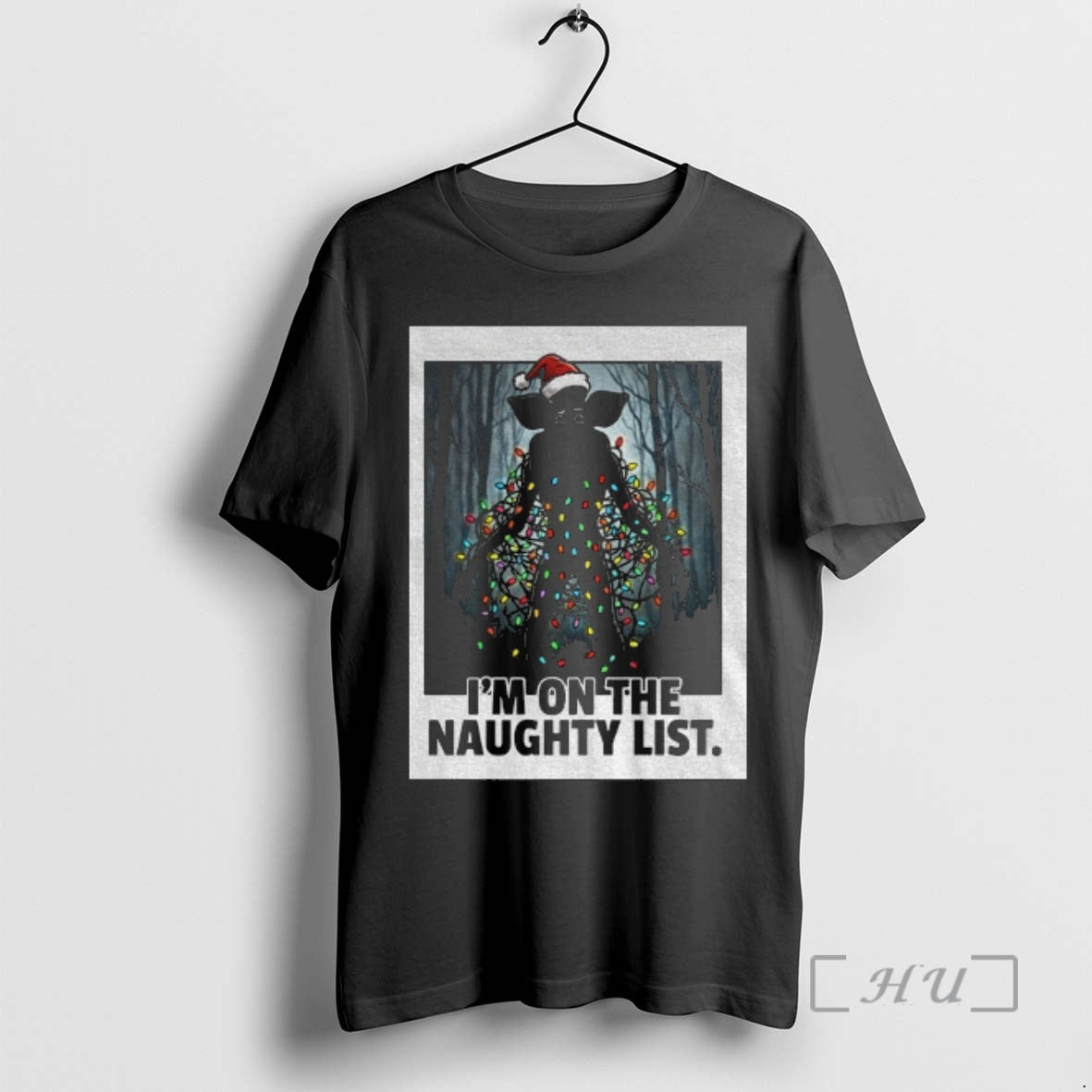 Officials Stranger Christmas Demogorgon On The Naughty List T-Shirts, Hoodie, Sweatshirt | InkThreadWorks.com
