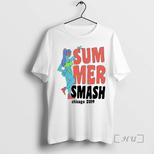 Officials Summer Smash Summer Smash 2019 Line Up Circle White T-Shirts, Hoodie, Sweatshirt | InkThreadWorks.com
