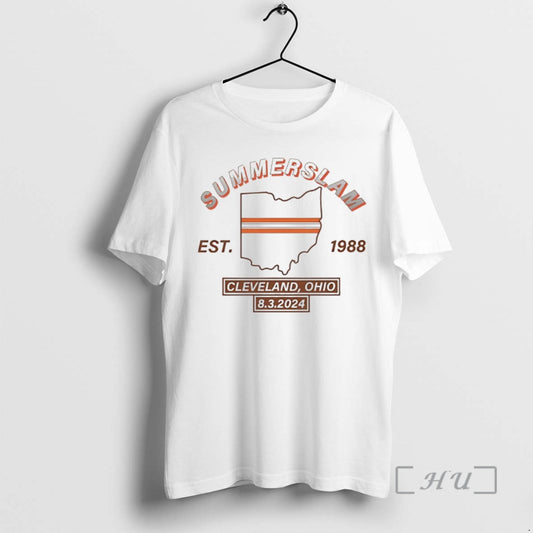 Officials Summerslam Cleveland Ohio Est 1988 T-Shirts, Hoodie, Sweatshirt | InkThreadWorks.com