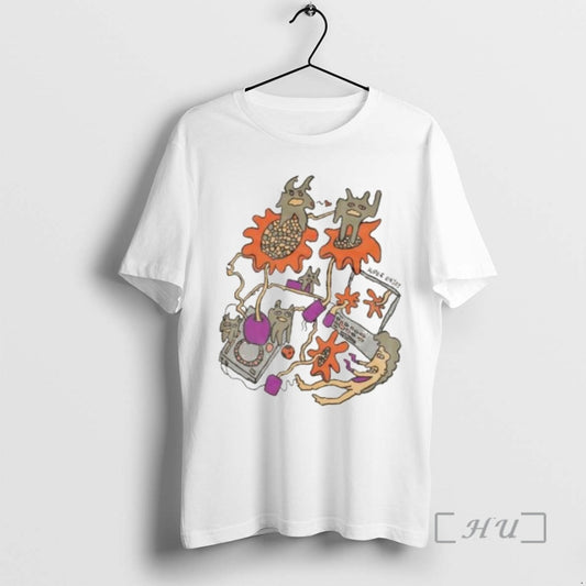Officials Super Enjoy Dj Animals Graphic Circle White T-Shirts, Hoodie, Sweatshirt | InkThreadWorks.com