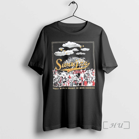 Officials Swayze Crazy Sunny With A Chance Of Beer Showers T-Shirts, Hoodie, Sweatshirt | InkThreadWorks.com
