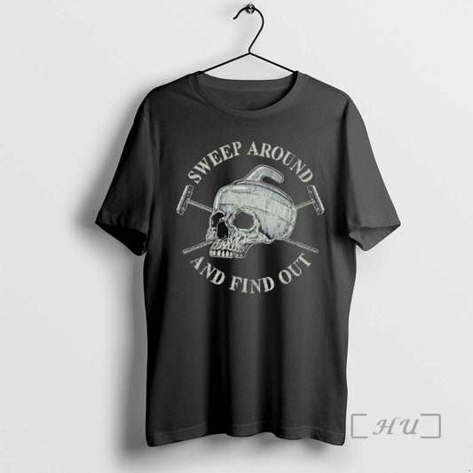 Officials Sweep Around And Find Out Skull Hockey Graphic T-Shirts, Hoodie, Sweatshirt | InkThreadWorks.com
