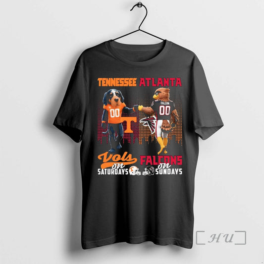 Officials Tennessee Volunteers On Saturdays Atlanta Falcons On Sundays Mascot T-Shirts, Hoodie, Sweatshirt