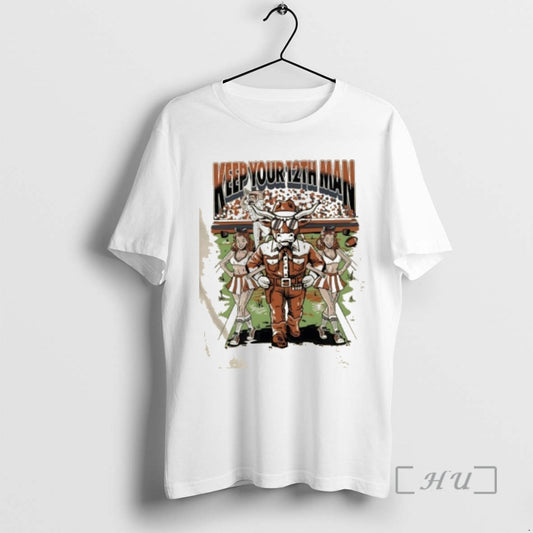 Officials Texas Longhorns Keep Your 12th Man T-Shirts, Hoodie, Sweatshirt | InkThreadWorks.com