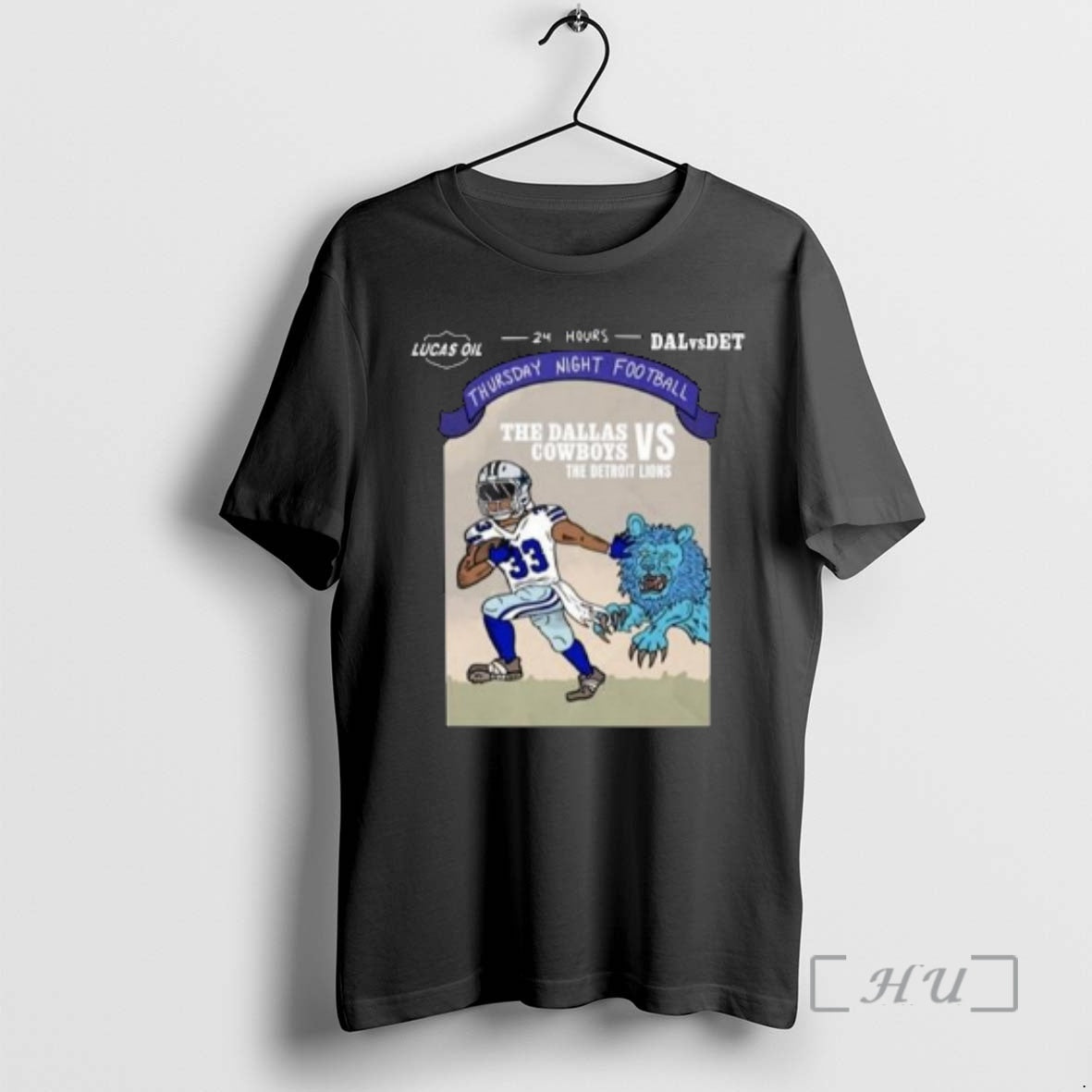 Officials The Dallas Cowboys Vs The Detroit Lions Thursday Night Football 2025 Circle Black Premium T-Shirts, Hoodie,...