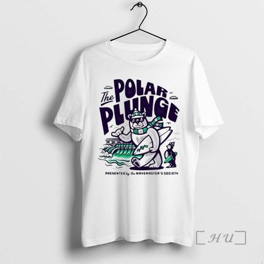 Officials The Polar Plunge The Wavemasters Society Bear And Penguin T-Shirts, Hoodie, Sweatshirt | InkThreadWorks.com