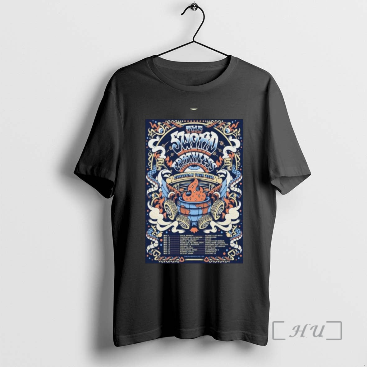 Officials The Sword And Earthless 2026 Eu Tour T-Shirts, Hoodie, Sweatshirt | InkThreadWorks.com