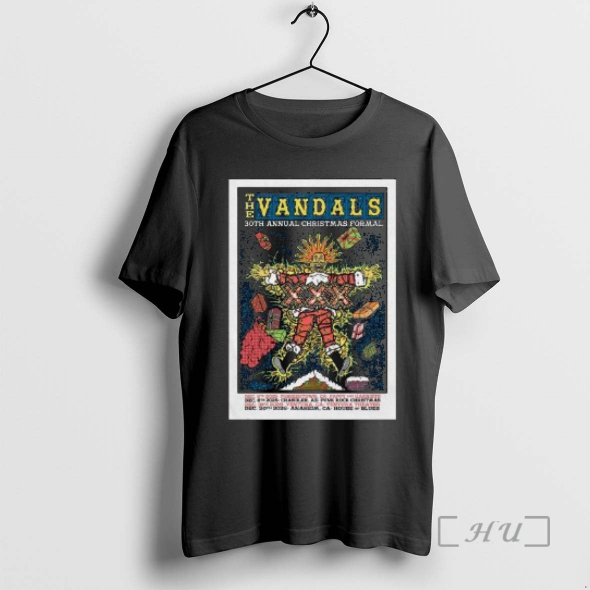 Officials The Vandals December 5 2025 In Pioneertown Ca Circle Black Premium T Shirts Sweater Hoodie, Sweatshirt