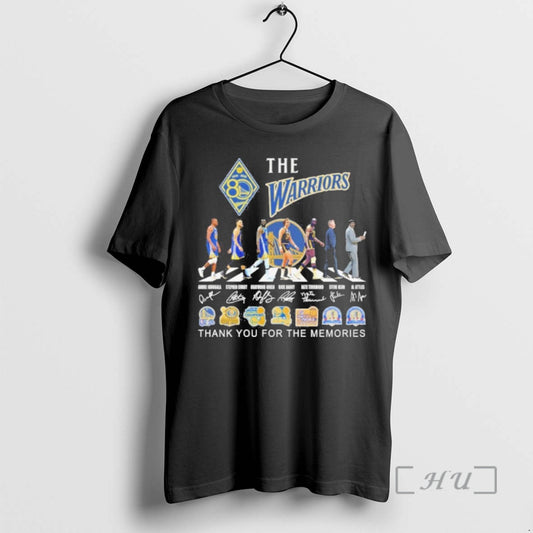 Officials The Warriors Play Abbey Road Signature Logo Thank You For The Memories Premium T-Shirts, Hoodie, Sweatshirt