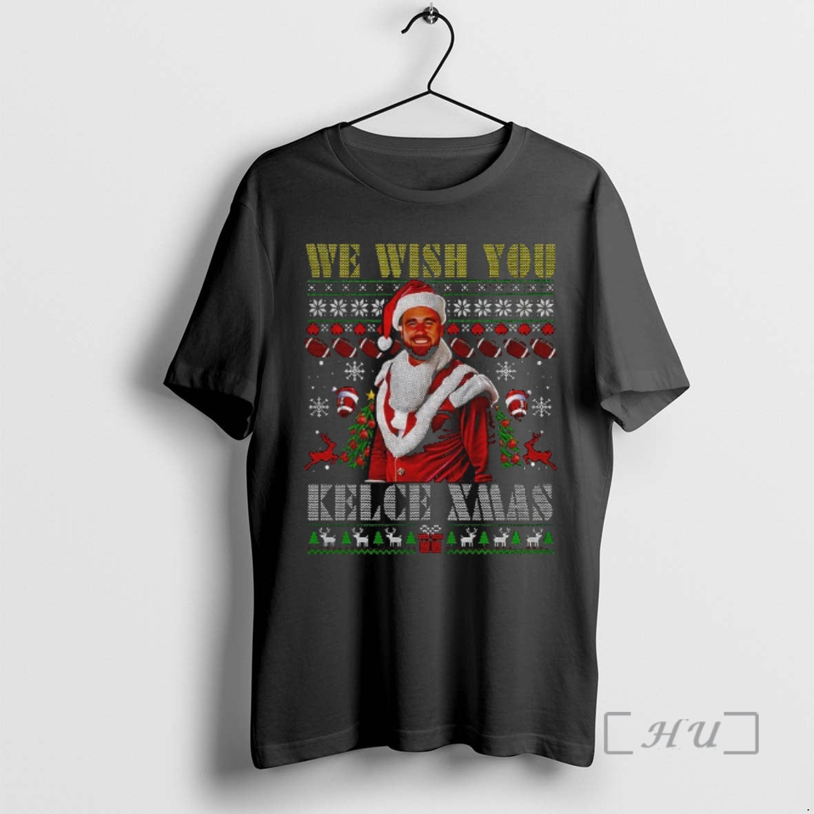 Officials Travis Kelce We Wish You Kelce Xmas Merry Christmas T-Shirts, Hoodie, Sweatshirt | InkThreadWorks.com