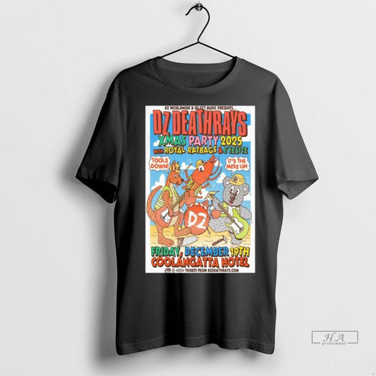 Officials Trendy Dz Deathrays Xmas Party 2025 December 19th Coolangatta Hotel Long Sleve Shirt Sweater
