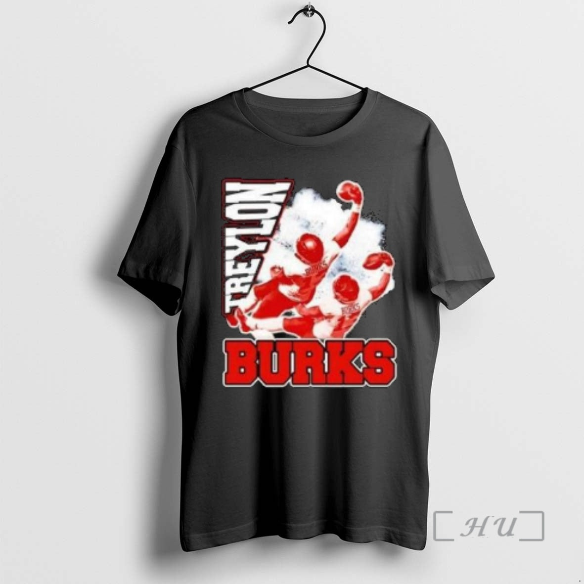Officials Treylon Burks Arkansas Razorbacks Wide Receiver Graphic Circle Black T-Shirts, Hoodie, Sweatshirt