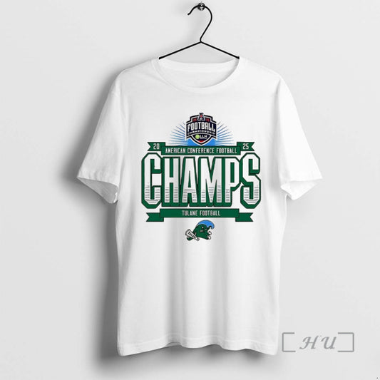 Officials Tulane Green Wave Football American Conference Football Champs 2025 T-Shirts, Hoodie, Sweatshirt