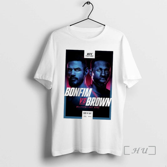Officials Ufc Fight Night Bonfim Vs Brown Autographed Event T-Shirts, Hoodie, Sweatshirt | InkThreadWorks.com