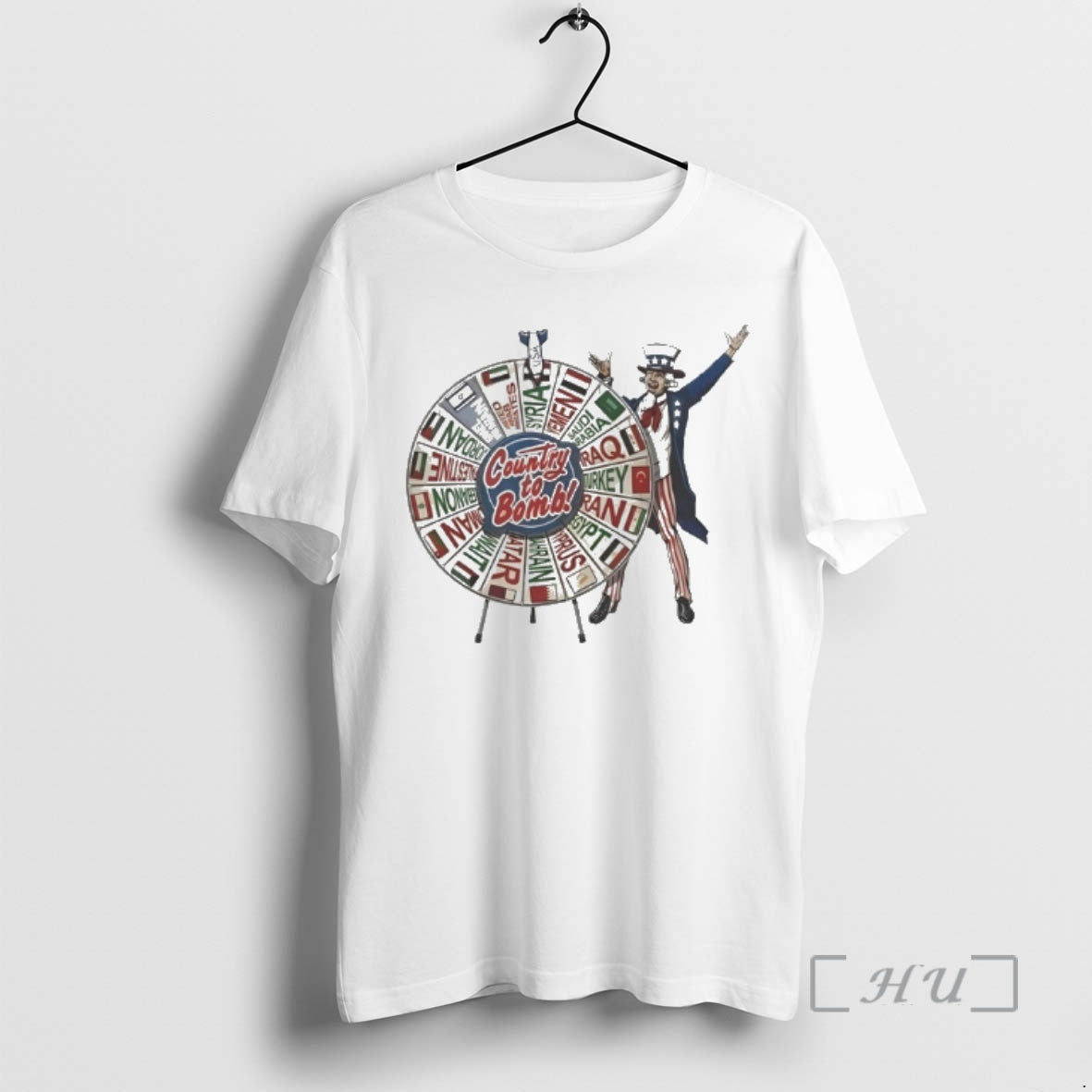 Officials Uncle Sam Middle East Country To Bomb Wheel Syria T-Shirts, Hoodie, Sweatshirt | InkThreadWorks.com