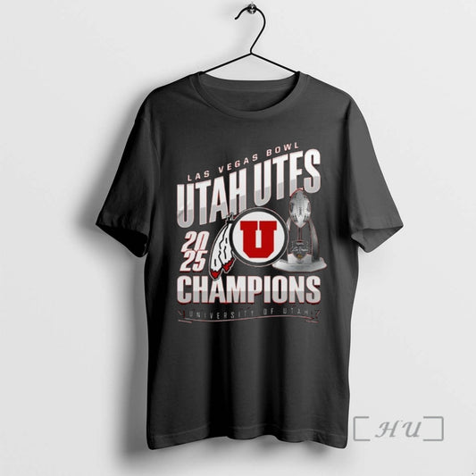 Officials Utah Utes Las Vegas Bowl Champions Trophy 2026 T-Shirts, Hoodie, Sweatshirt | InkThreadWorks.com