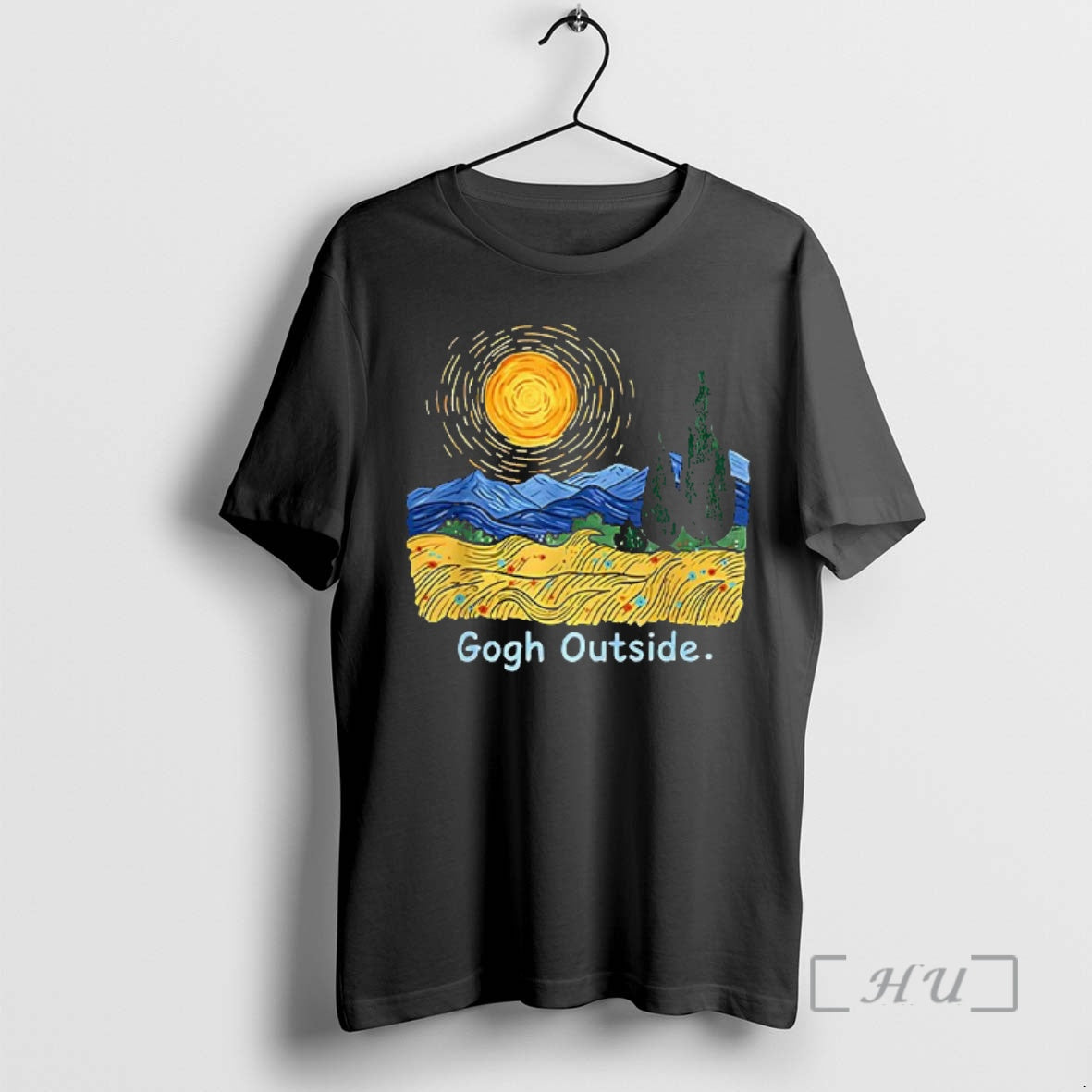 Officials Van Gogh Outside Starry Night Parody T-Shirts, Hoodie, Sweatshirt | InkThreadWorks.com