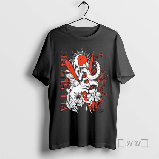 Officials Versus Me Snake Dagger Circle Black T-Shirts, Hoodie, Sweatshirt | InkThreadWorks.com