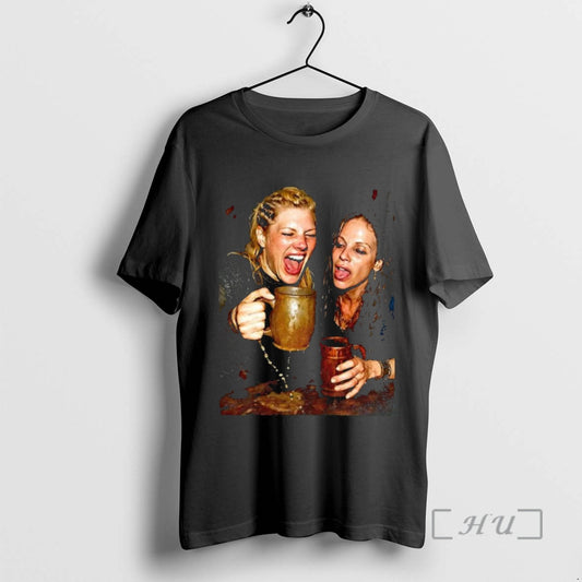 Officials Vikings Katheryn Winnick And Maude Hirst Toast T-Shirts, Hoodie, Sweatshirt | InkThreadWorks.com