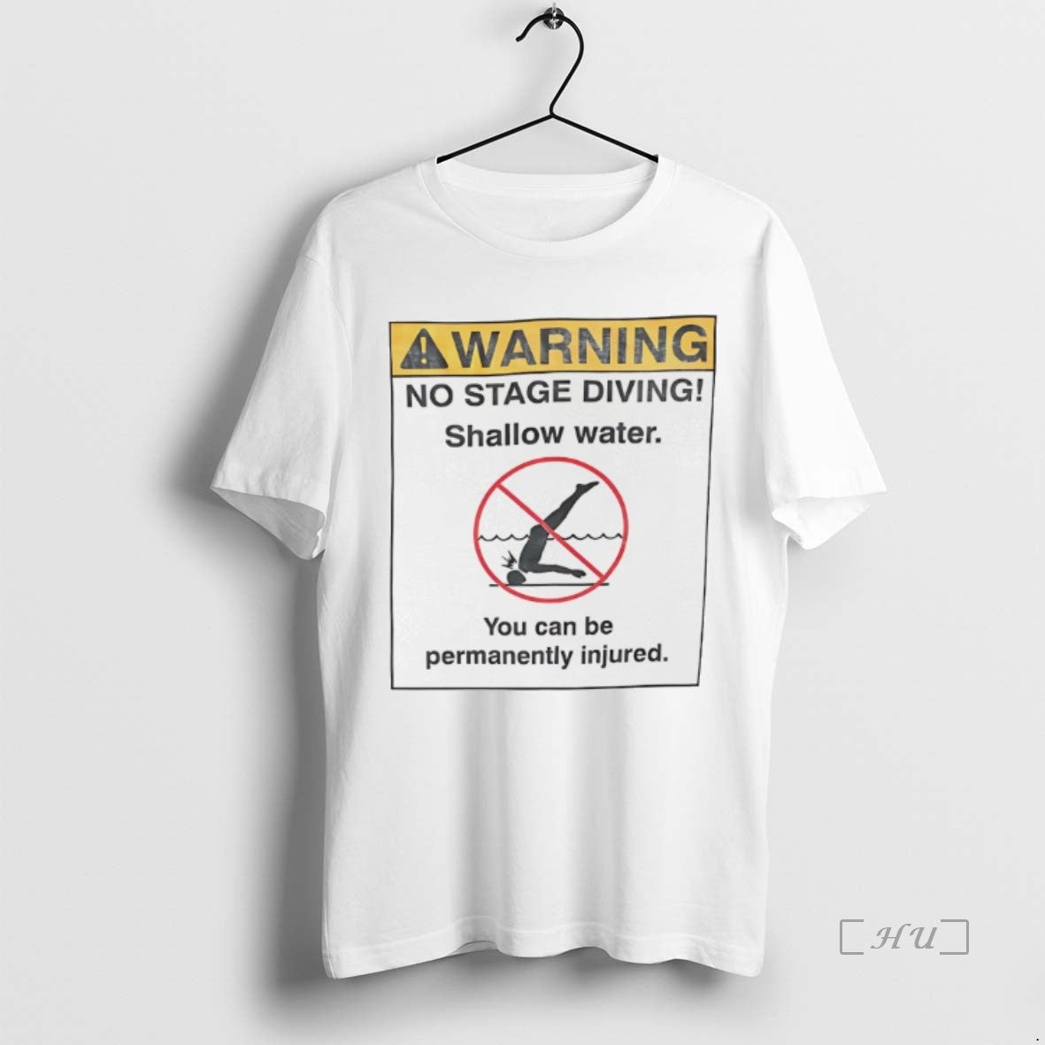 Officials Warning No Stage Diving Shallow Water T-Shirts, Hoodie, Sweatshirt | InkThreadWorks.com