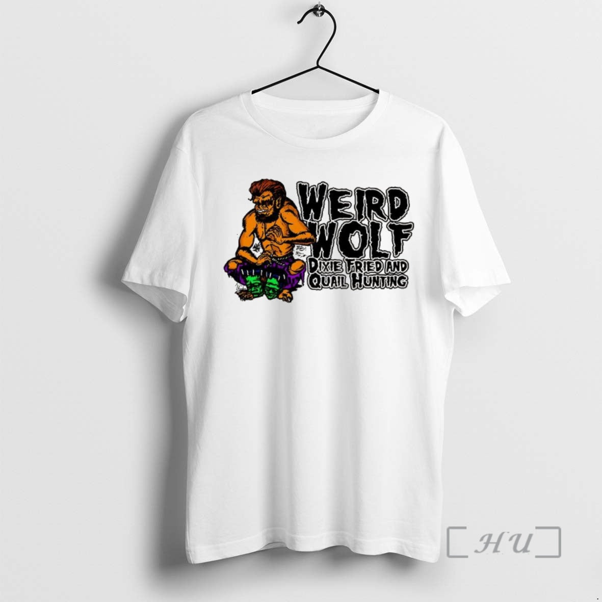 Officials Weird Wolf Dixie Fried And Quail Hunting Cartoon T-Shirts, Hoodie, Sweatshirt | InkThreadWorks.com