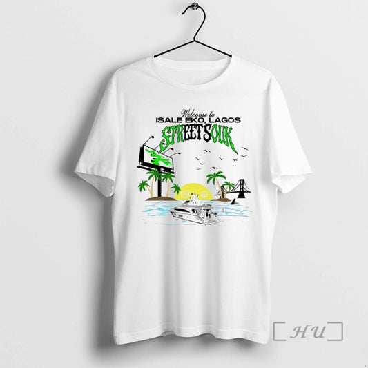 Officials Welcome To Isale Eko Lagos Street Souk T-Shirts, Hoodie, Sweatshirt | InkThreadWorks.com