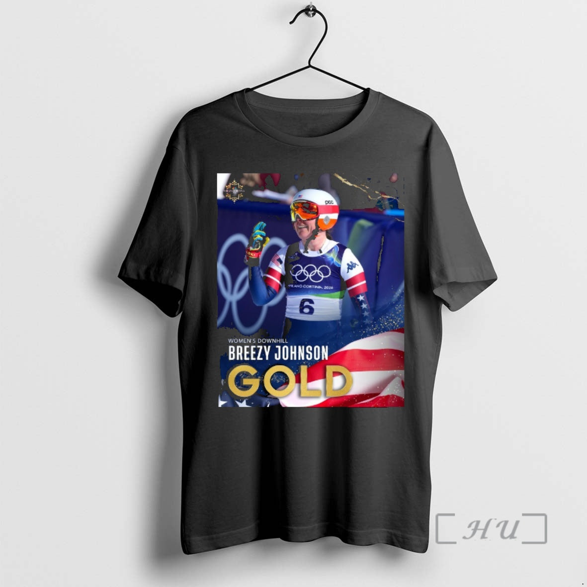 Officials Winter Olympics Downhill Breezy Johnson Is Golden Cortina T-Shirts, Hoodie, Sweatshirt