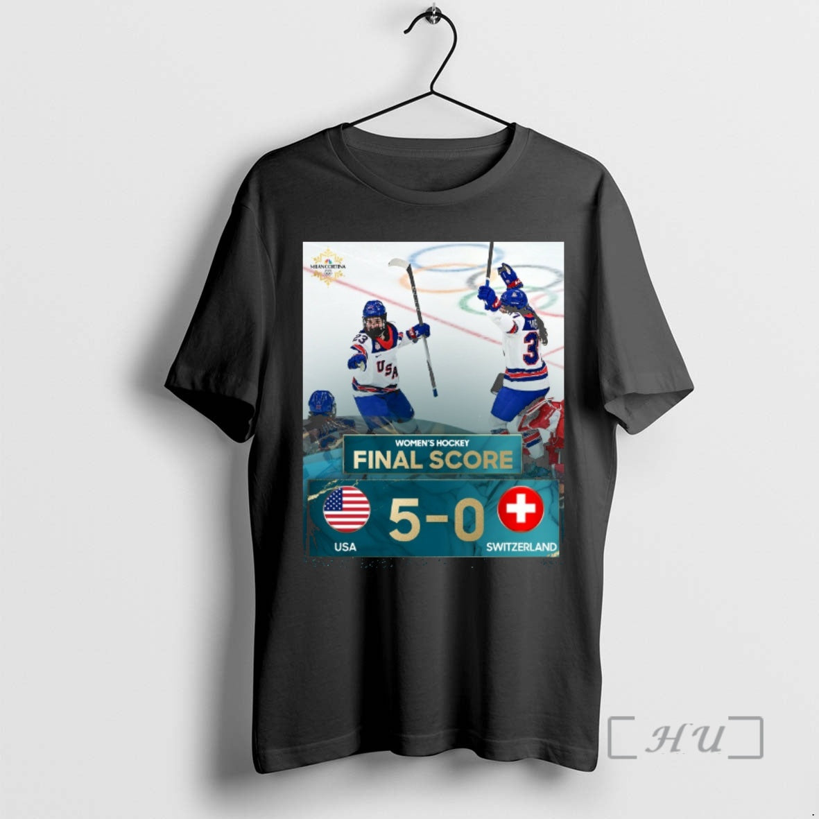 Officials Hockey Final Score Usa 5 0 Switzerland Winter Olympics T-Shirts, Hoodie, Sweatshirt