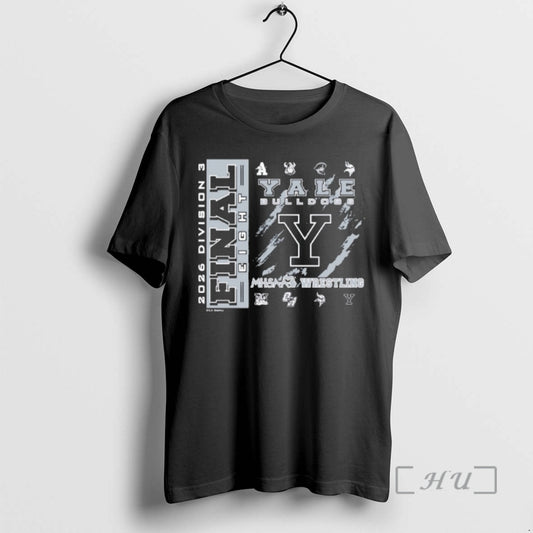 Officials Yale Bulldogs 2026 Mhsaa Team Wrestling Final 8 D3 Logo Premium T Shirts Sweater
