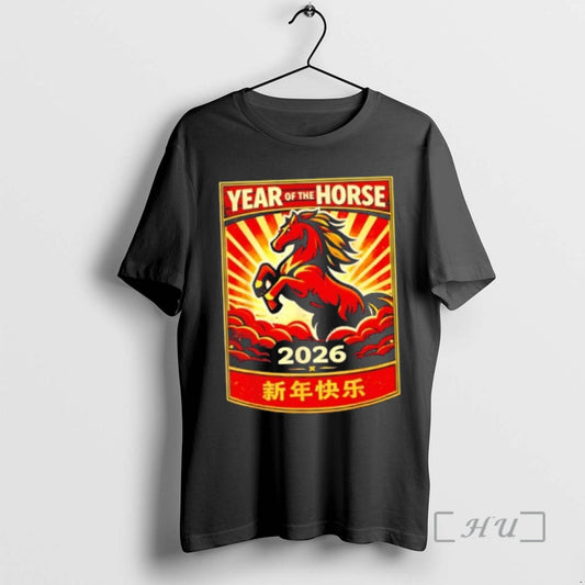 Officials Year Of The Horse 2026 Lunar Chinese New Year T-Shirts, Hoodie, Sweatshirt | InkThreadWorks.com
