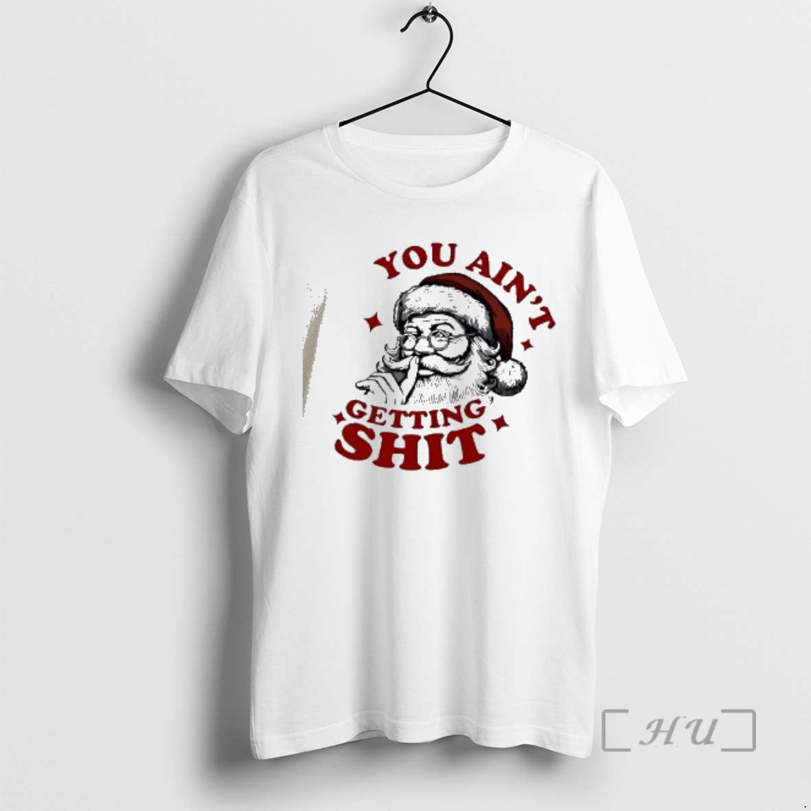 Officials You Aint Getting Shit Christmas 2025 Santa Claus Shhh T-Shirts, Hoodie, Sweatshirt | InkThreadWorks.com