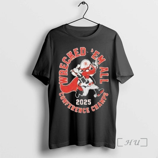 Officials Texas Tech Red Raiders Football 2025 Wrecked _e2_80_98em Conference Champs Premium T Shirts Sweater Hoodie,...
