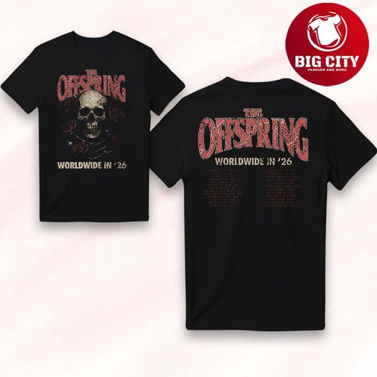 Offspring Rose Skull 2026 Ladies Tour Two Sided Shirt
