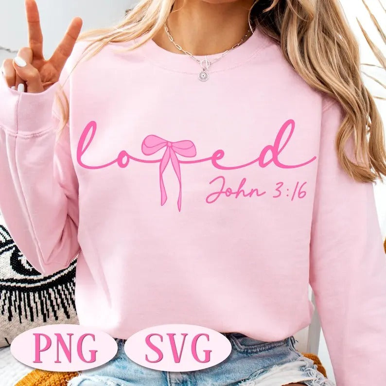 Oh How He Loves Us, Boho Valentine, Valentine, Christian Valentine, Bible Verse Quote, Valentine Jesus, Floral Pullover...