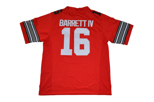 Ohio 16 J.T Barrett IV Diamond Red . Back