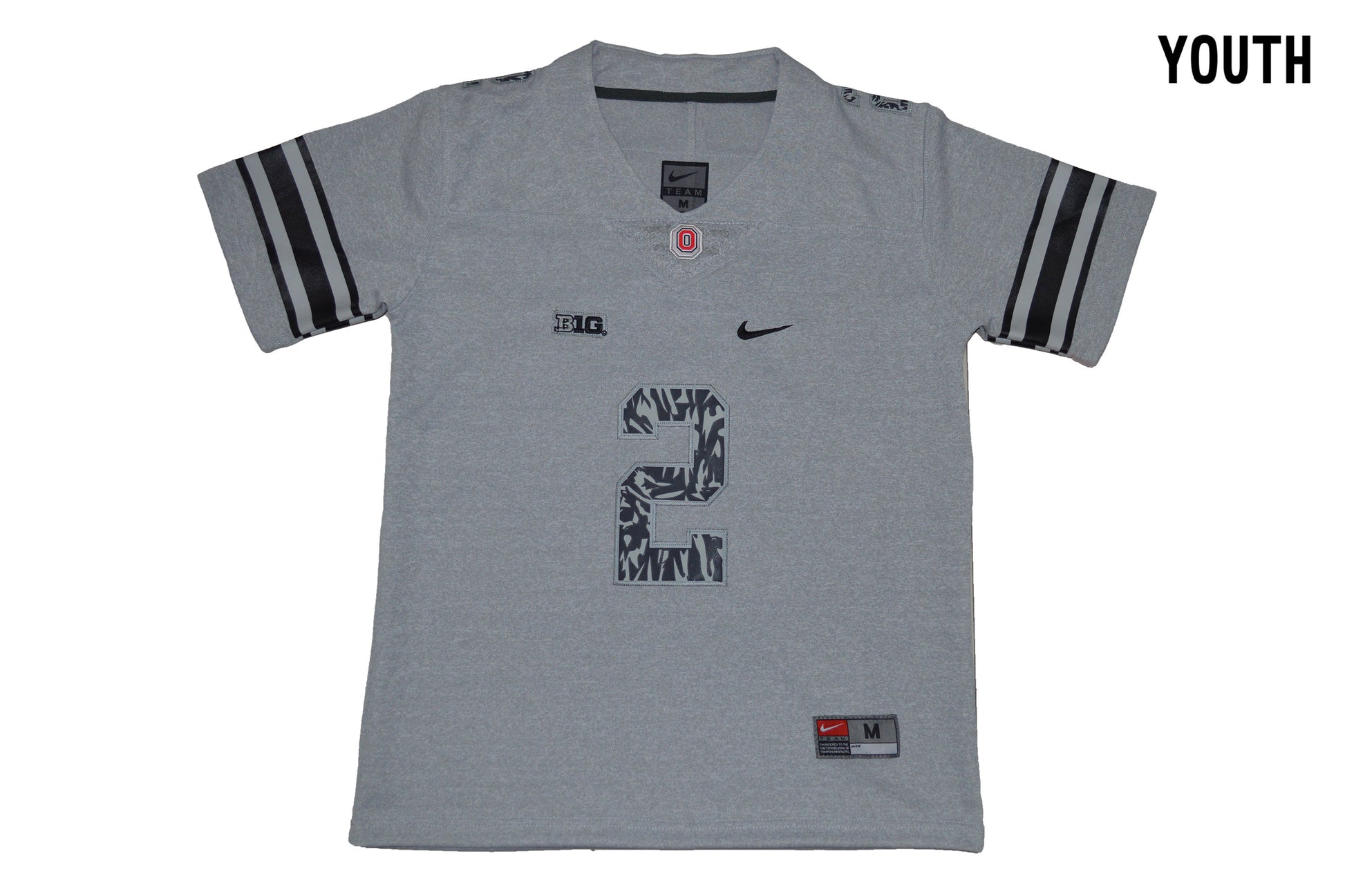 Ohio Light Carbon Gray Youth 2 Front