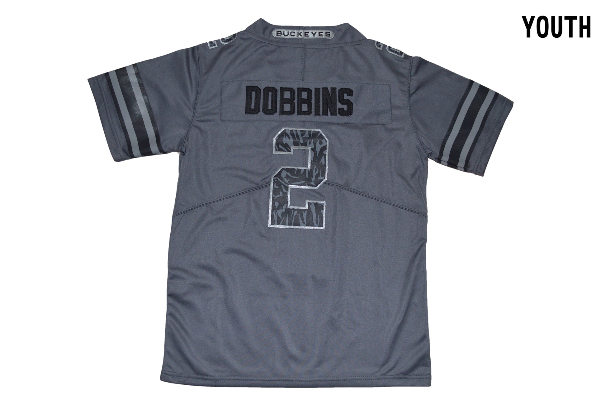 Ohio Pattern Dark Gray Youth 2 Back