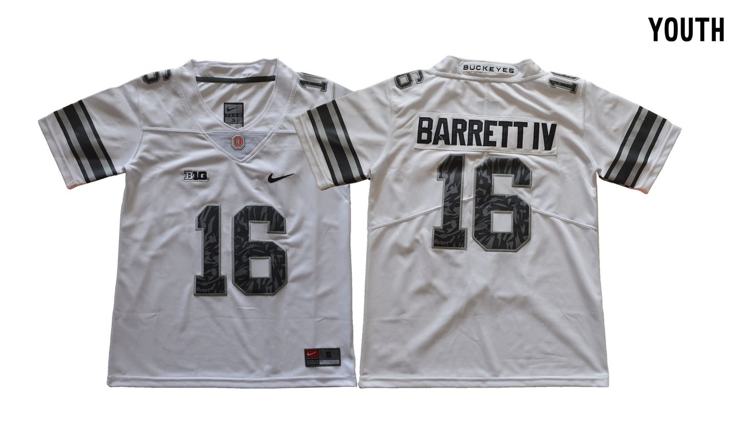 Ohio Pattern White Youth 16