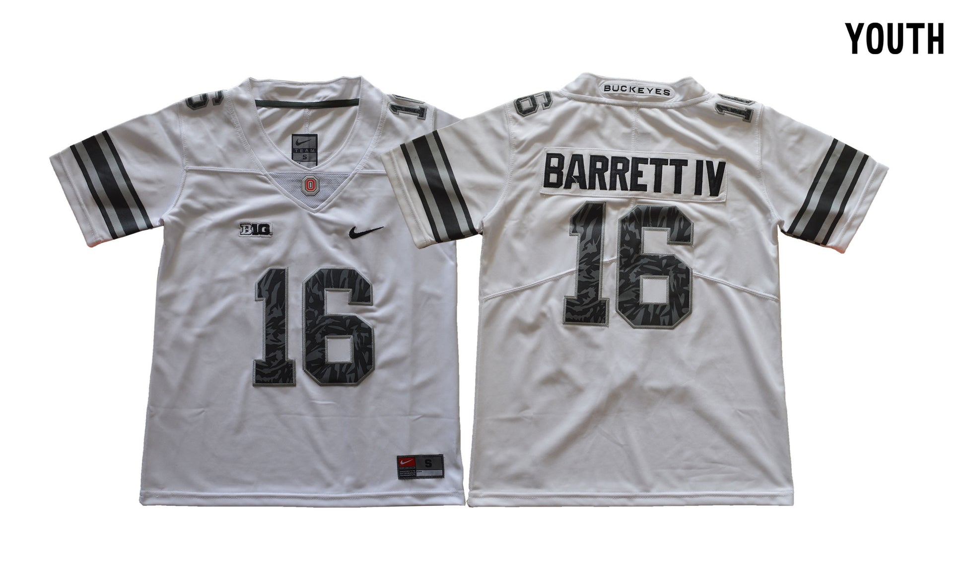 Ohio Pattern White Youth 16
