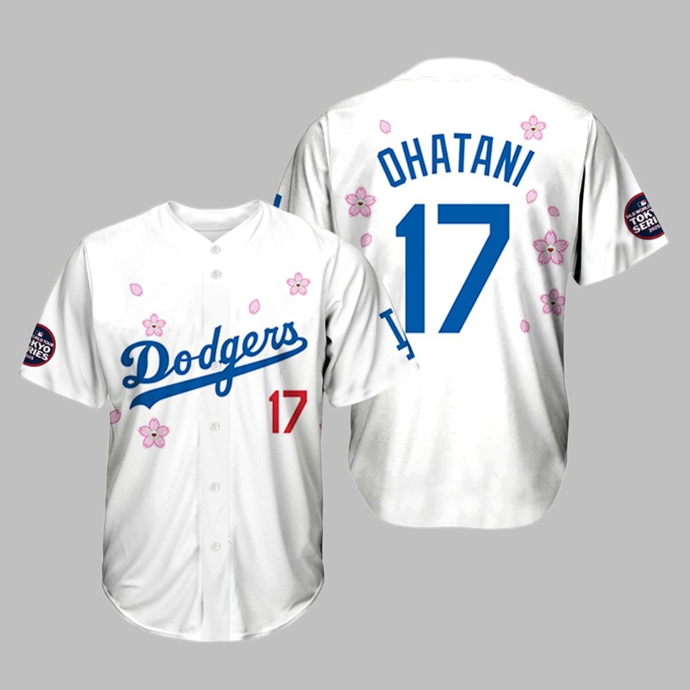 Ohtani 17 Dodgers World Tour Tokyo Series Jersey - Grishko.com