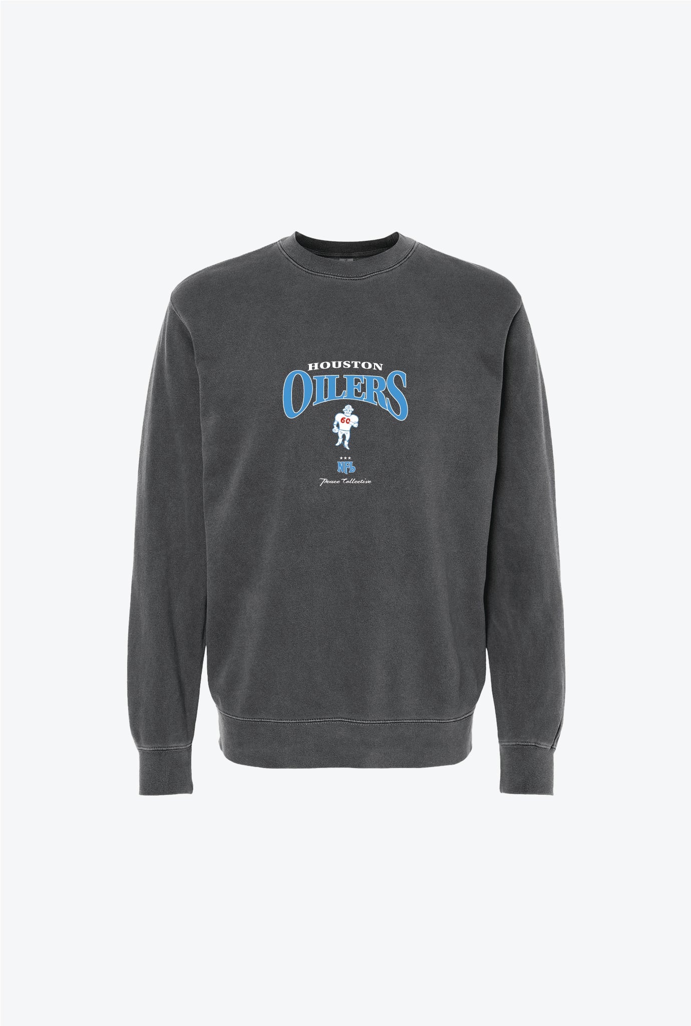 Houston Oilers Vintage Embroidered Crewneck - Black