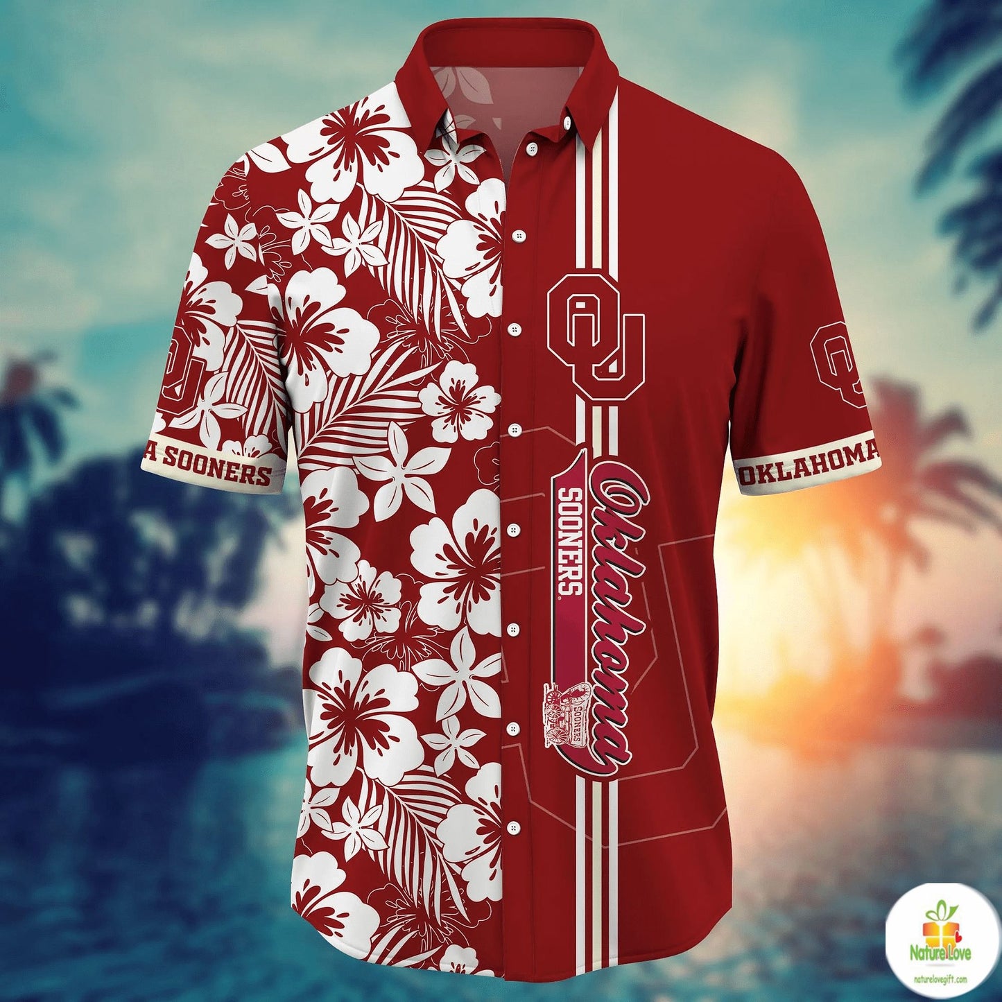 Oklahoma Sooners NCAA Hawaiian Shirt Aloha Shirt for Men Women