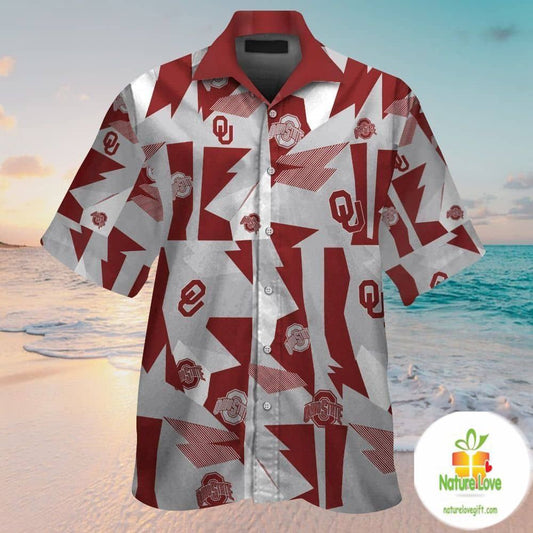 Oklahoma Sooners NCAA Hawaiian Shirt Tropical Aloha