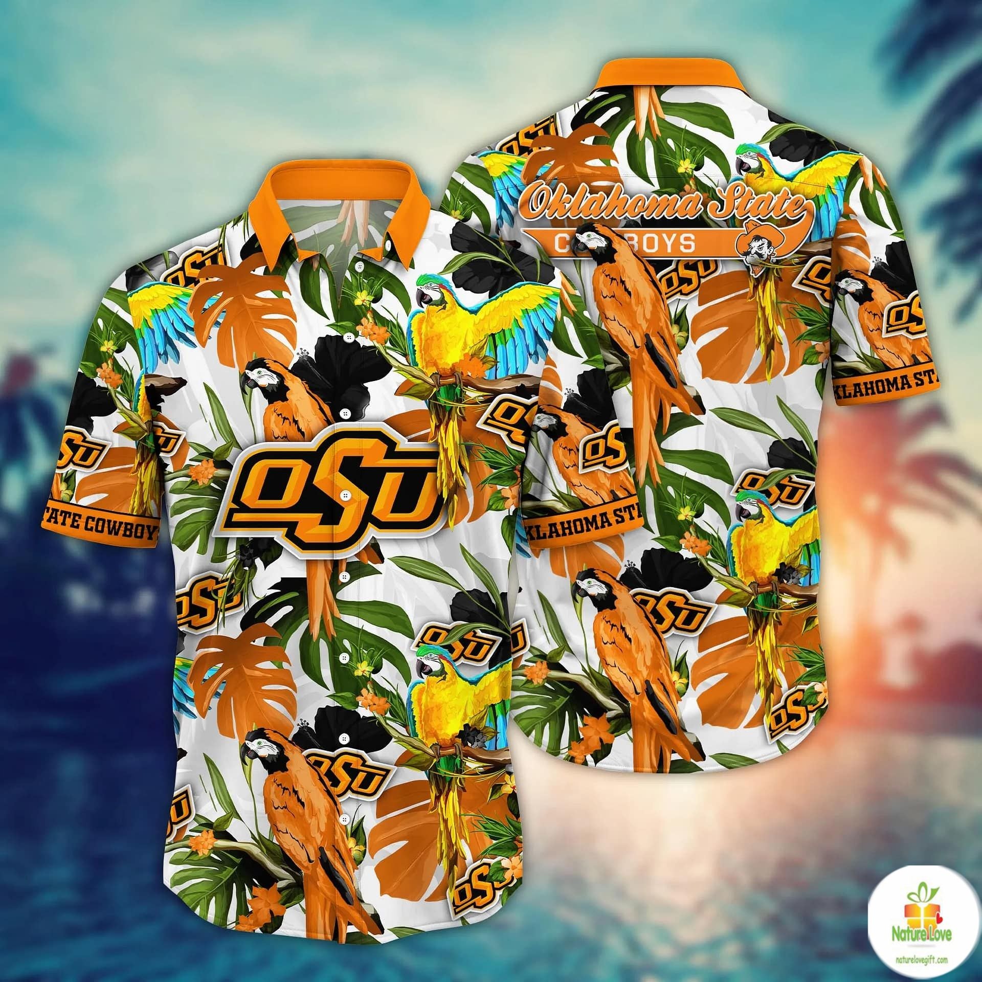 Oklahoma State Cowboys NCAA Hawaiian Shirt Midsummertime Aloha