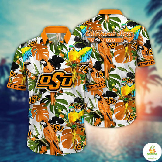 Oklahoma State Cowboys NCAA Hawaiian Shirt Midsummertime Aloha