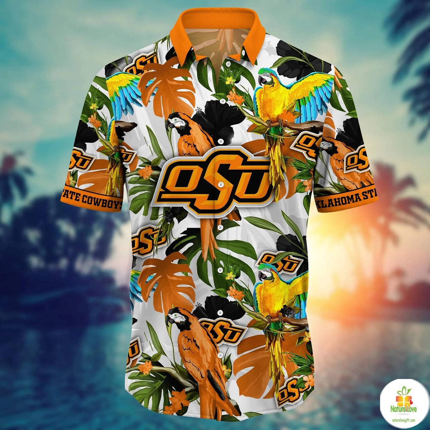 Oklahoma State Cowboys NCAA Hawaiian Shirt Midsummertime Aloha