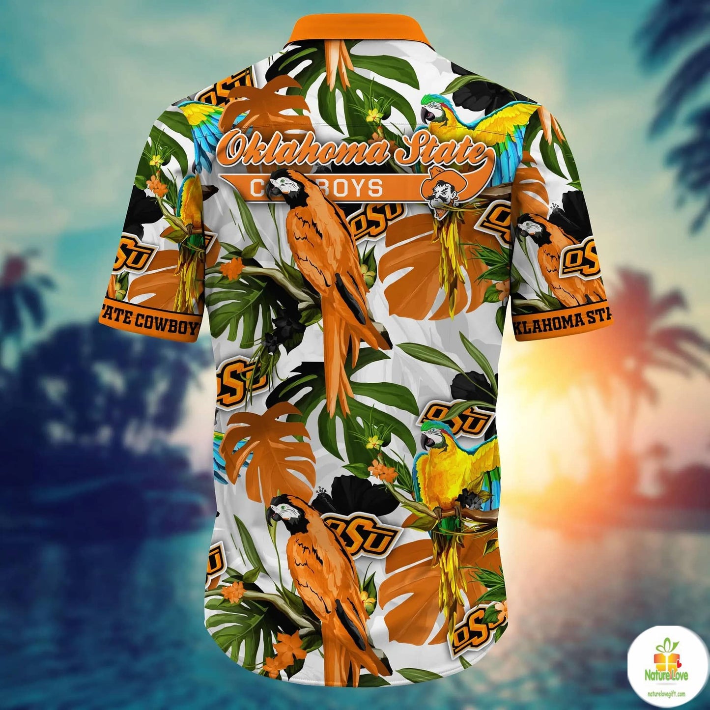 Oklahoma State Cowboys NCAA Hawaiian Shirt Midsummertime Aloha