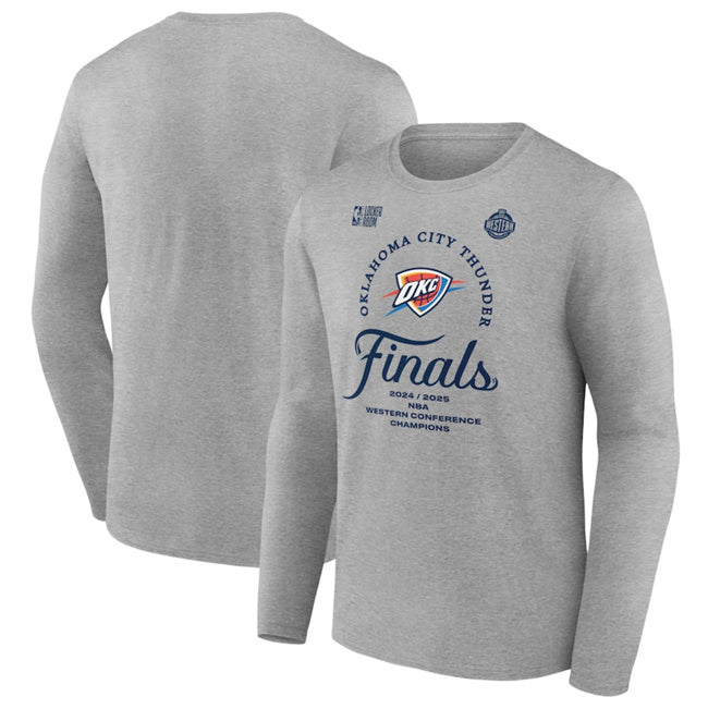 Oklahoma City Thunder Heather Gray 2025 Western Conference Champions Locker