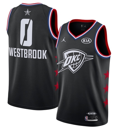 Oklahoma City Thunder #0 Russell Westbrook 19 All-Star Thunder 0 # Black