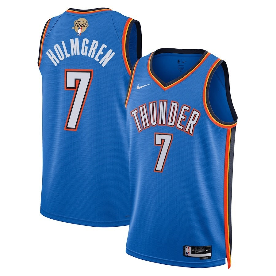 Oklahoma City Thunder #7 Chet Holmgren Unisex 2025 NBA Finals Swingman Jersey - Icon Edition - Blue